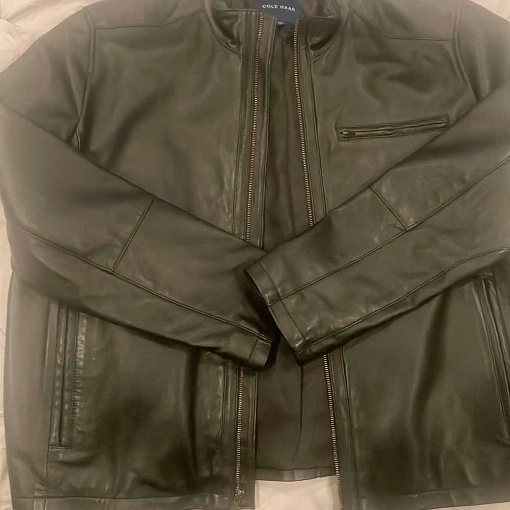 Cole Haan leather jacket XXL